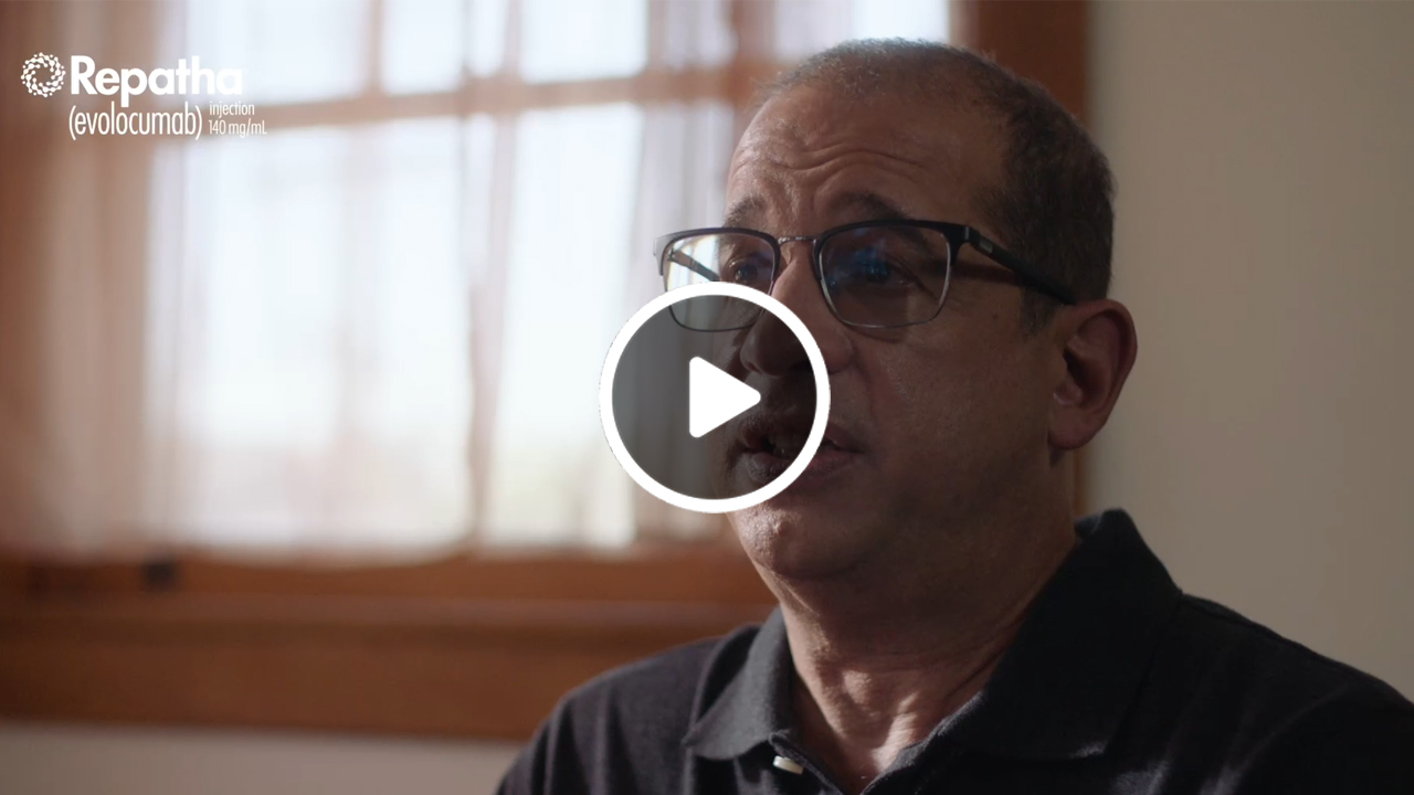 Watch a Repatha® (evolocumab) Copay Card Testimonial